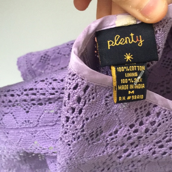 Plenty medium purple crochet cami NWT halter neck - Picture 4 of 6